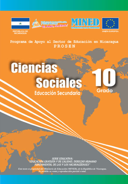 Libro de Estudios Ciencias Sociales 10mo Decimo Grado Nicaragua MINED