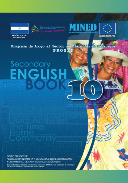 Libro de Ingles 10mo Decimo Grado Nicaragua MINED