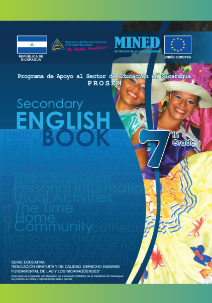 Libro de Ingles 7mo Septimo Grado Nicaragua MINED