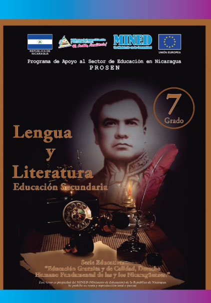 Libro de Lengua y Literatura 7mo Septimo Grado Nicaragua MINED